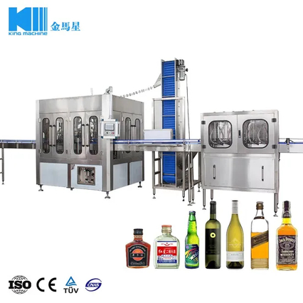 Línea de producción automática de licores de vinos de alcohol automático de alcohol automático