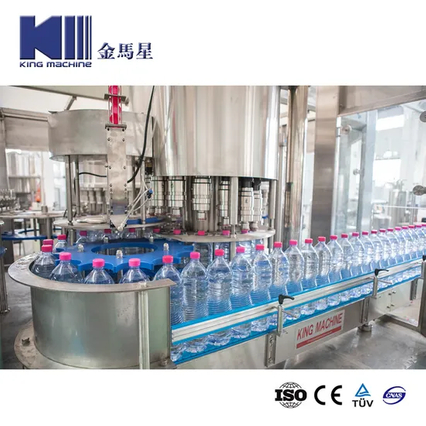 Máquina de llenado de licor y sellado de vinos Tratamiento de agua y llenado de agua líquida 1 litro Máquina de llenado de botellas