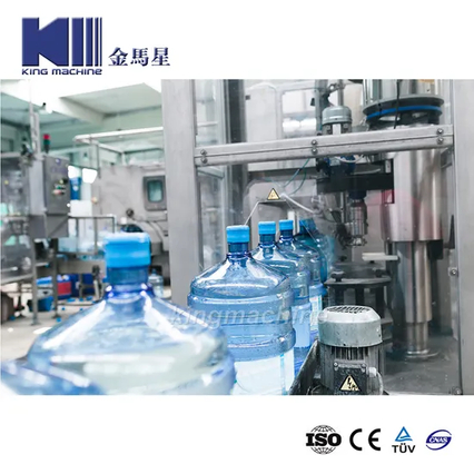 Capacidad 1400 bph de 19 litros planta de botella de agua potable