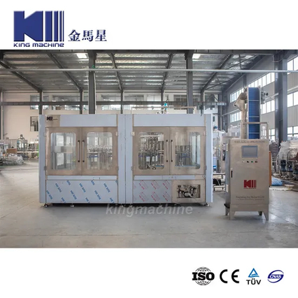 King Machine Automatic 3 en 1 Botella PET Bebida líquida Beber Beber Bebida Mineral Soda Conjunto de agua Bottling Bottling Making Machine