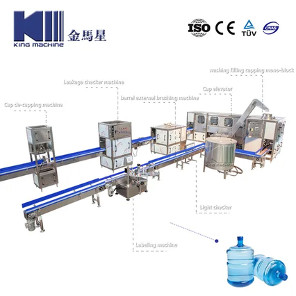 Máquina automática de llenado de agua de 5 galones China
