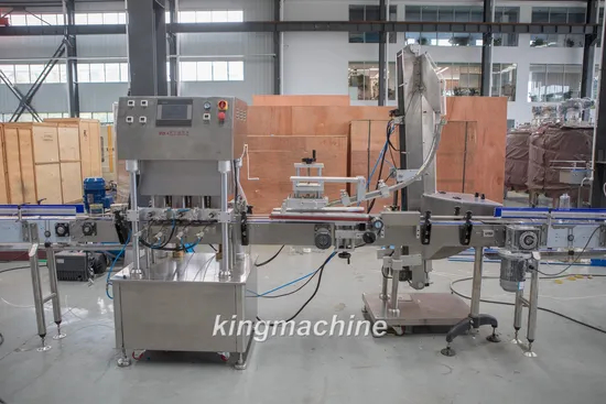 Máquina automática para tapar botellas de vidrio con corcho en T, máquina para tapar tubos con sello giratorio, para latas