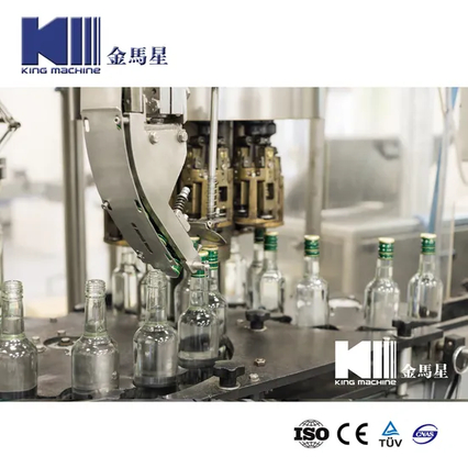 Equipo automático de herramientas de línea de producción de agua de vía y botella de vodka