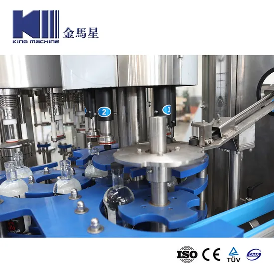 Máquina de llenado de licor y sellado de vinos Tratamiento de agua y llenado de agua líquida 1 litro Máquina de llenado de botellas